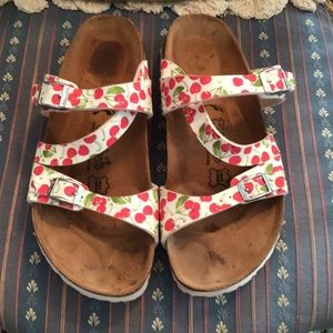 Birkenstock Birki’s Cherry Print Sandals Size 39